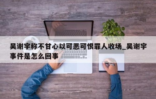 吴谢宇称不甘心以可恶可恨罪人收场_吴谢宇事件是怎么回事
